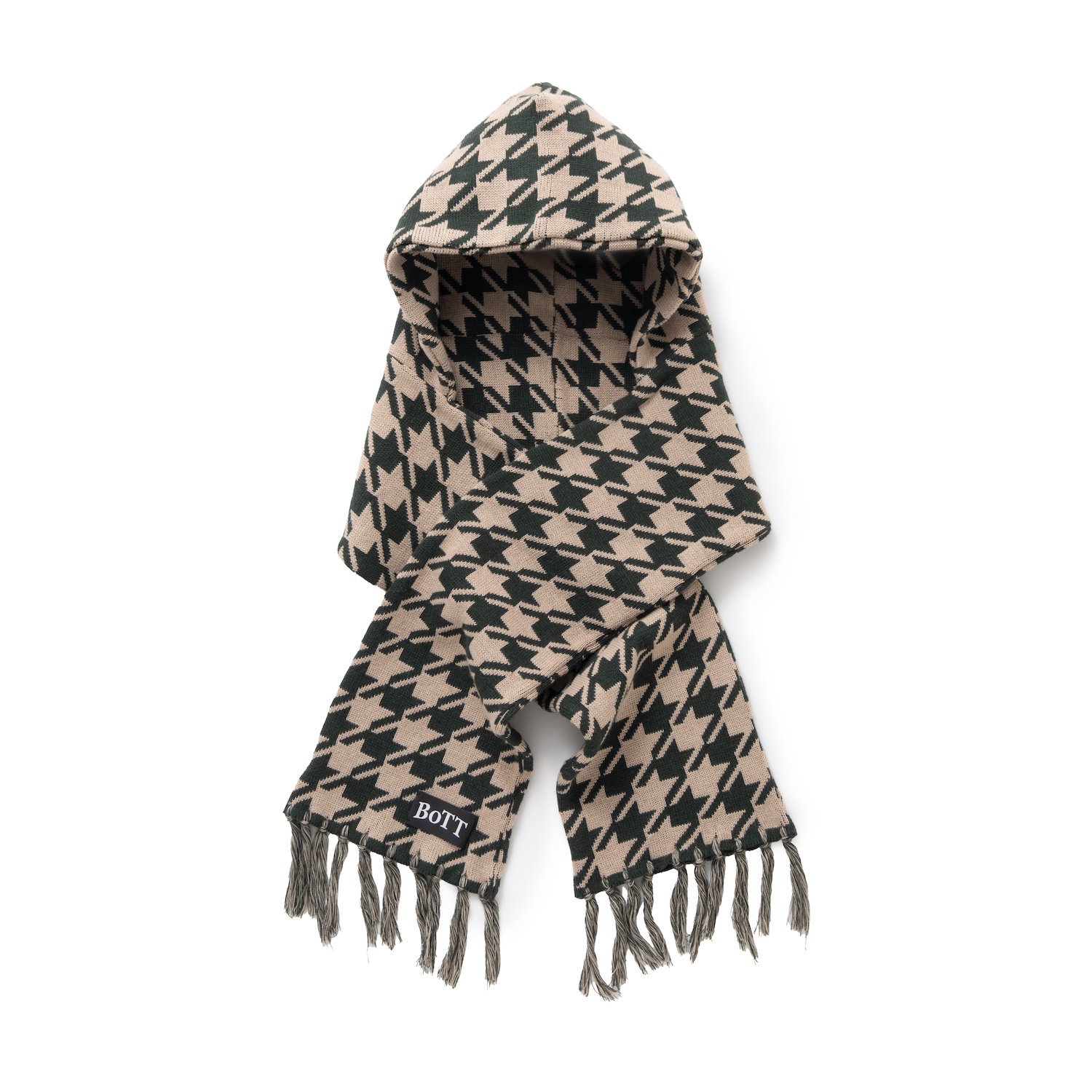 BoTT<br>Houndstooth Hooded Scarf<br>