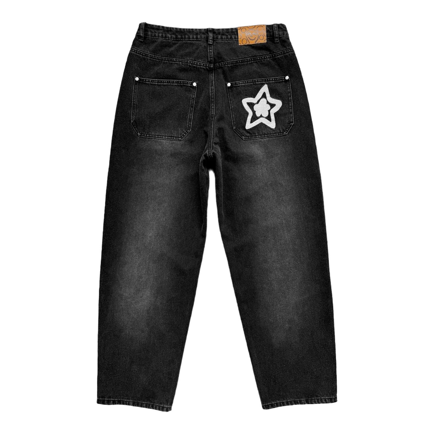 STAR TEAM<br>WASHED STAR JEANS<br>