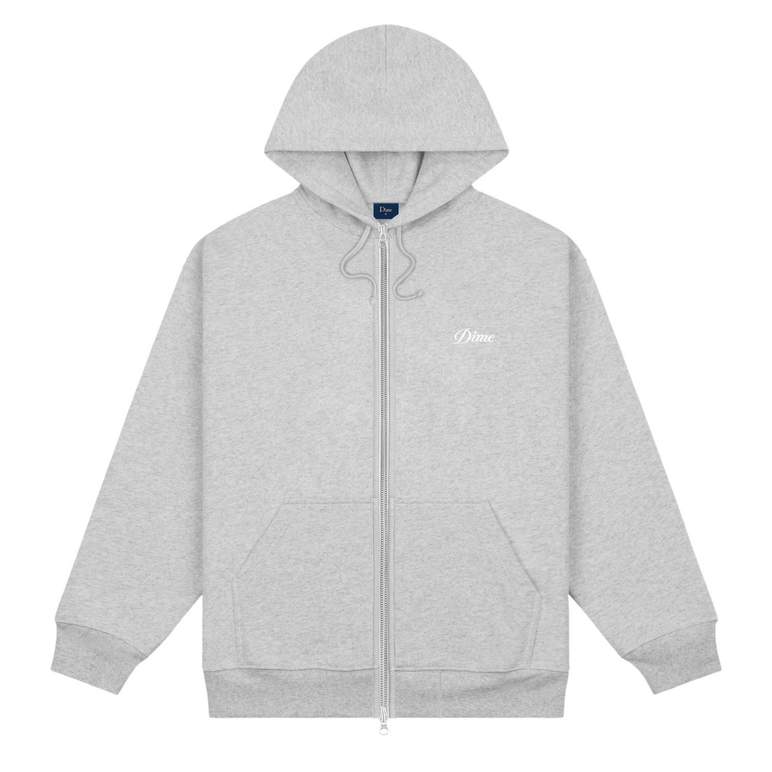 DIME<br>Cursive Small Logo Zip-Hoodie<br>