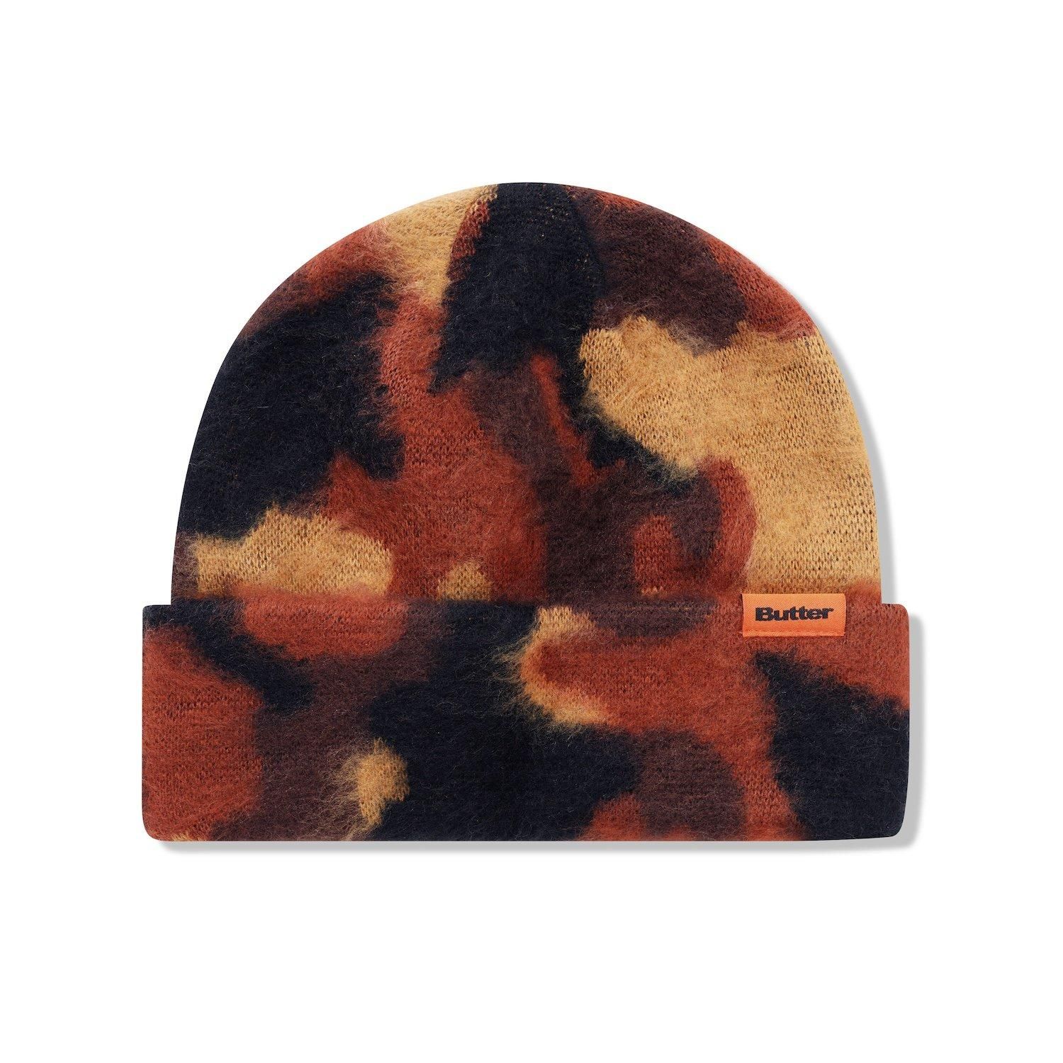 BUTTER GOODS<br>Mohair Camo Cuff Beanie<br>