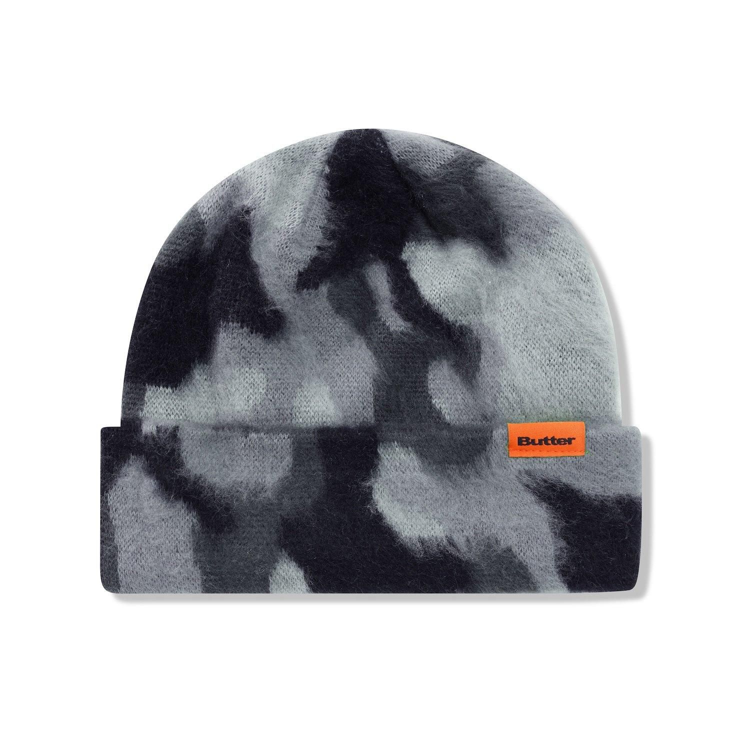 BUTTER GOODS<br>Mohair Camo Cuff Beanie<br>