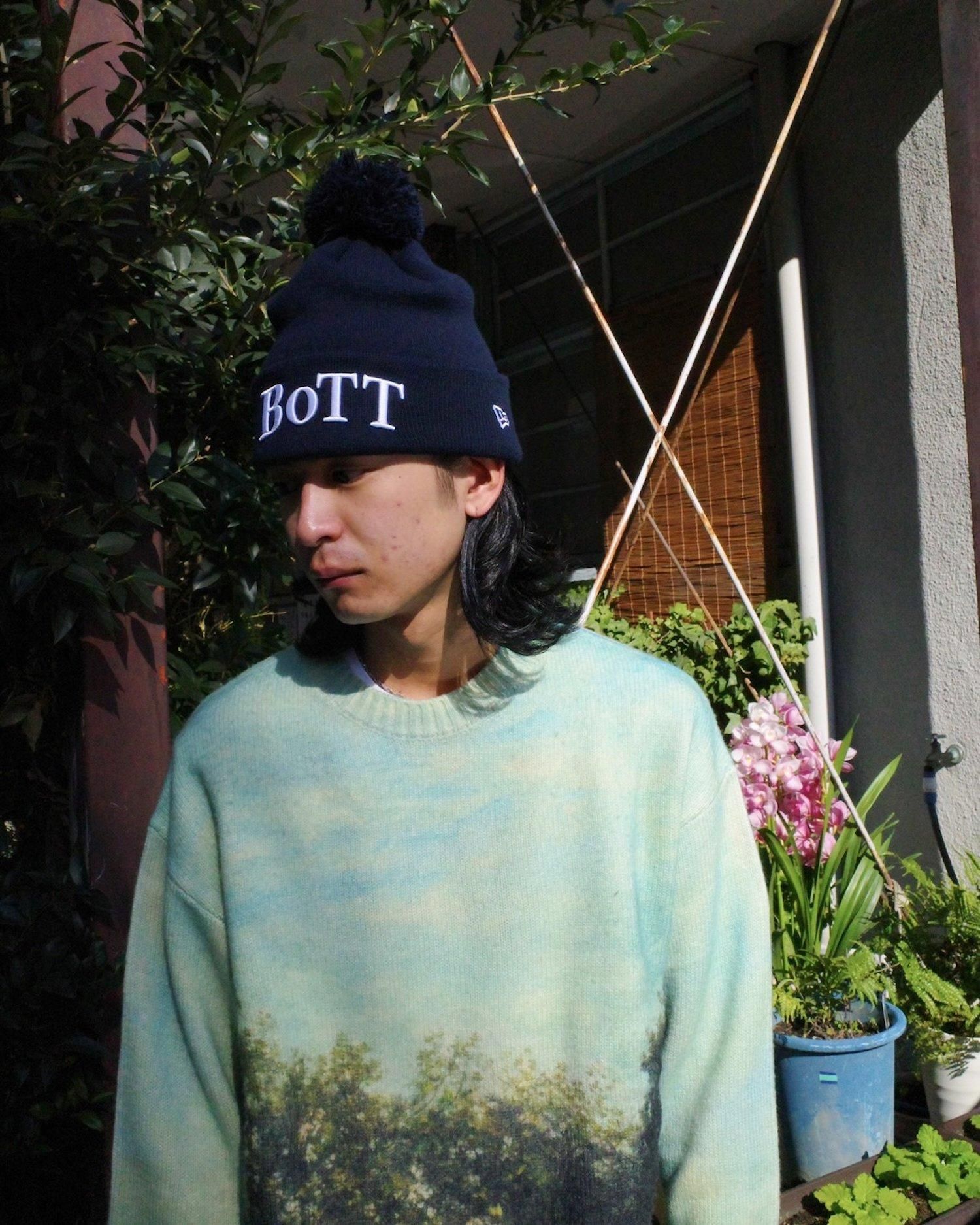 BoTT×NEW ERANew Era OG Logo Cuffed Pom Beanie - Apple Butter
