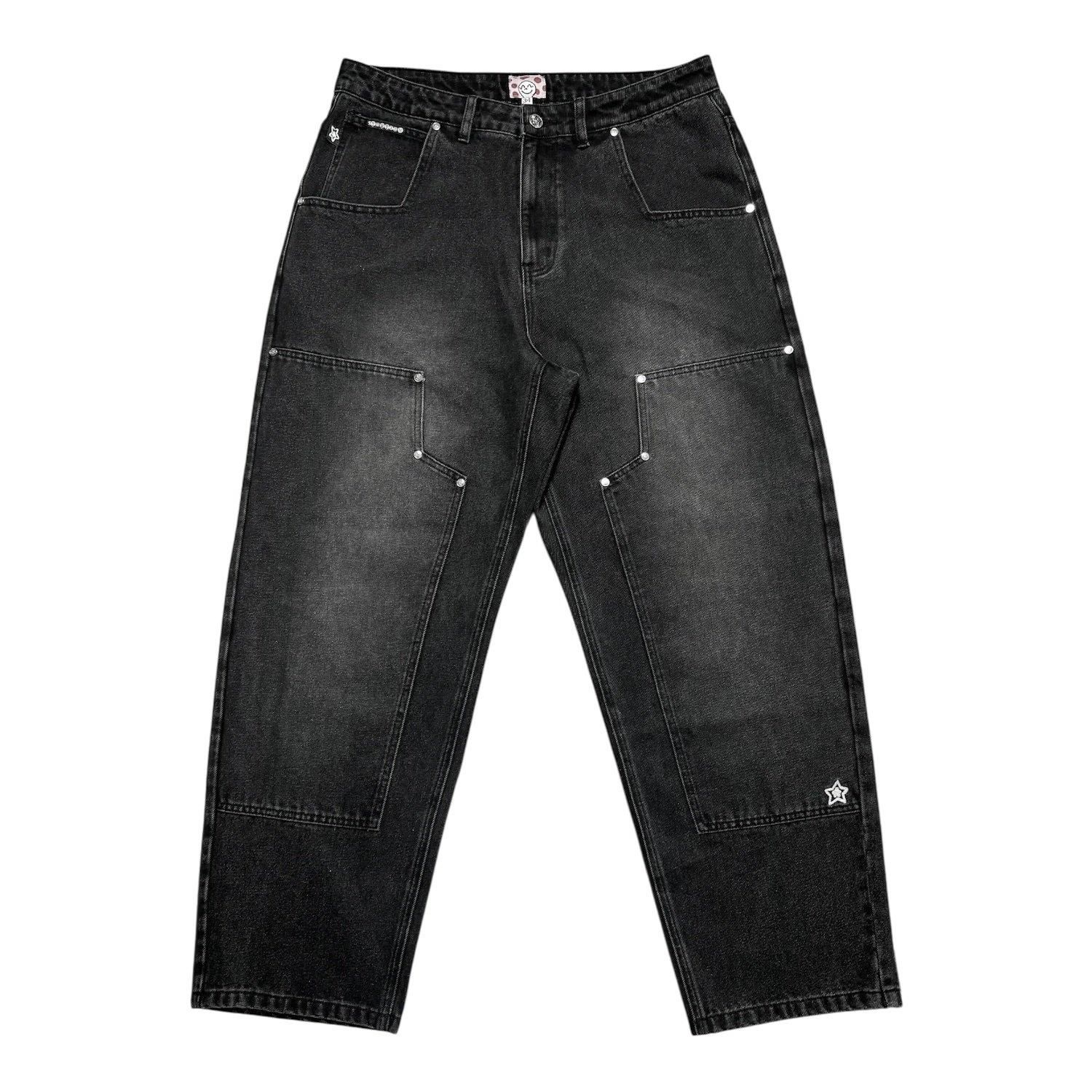 STAR TEAM<br>Double Knee Star Jeans<br>