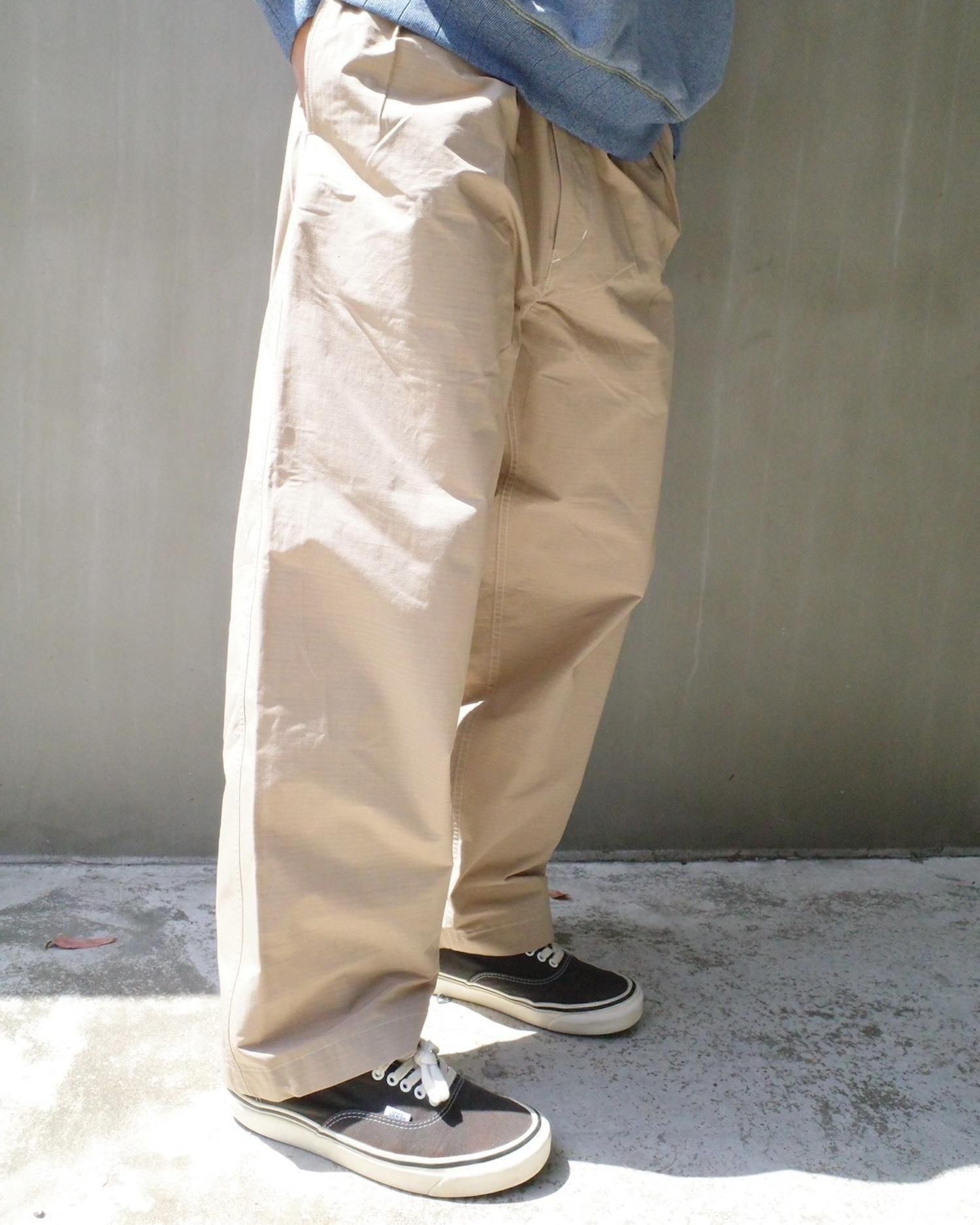 パンツ NOROLL THICKWALK N.WEATHER PANTS(BEIGE) NOROLL THICKWALK N.WEATHER PANTS Beige Ash Green / ノーロール