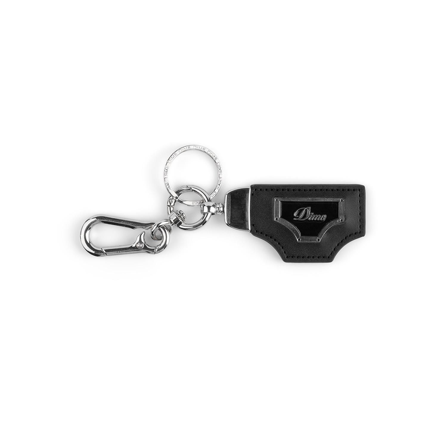 DIME<br>Cursive Leather Keychain<br>