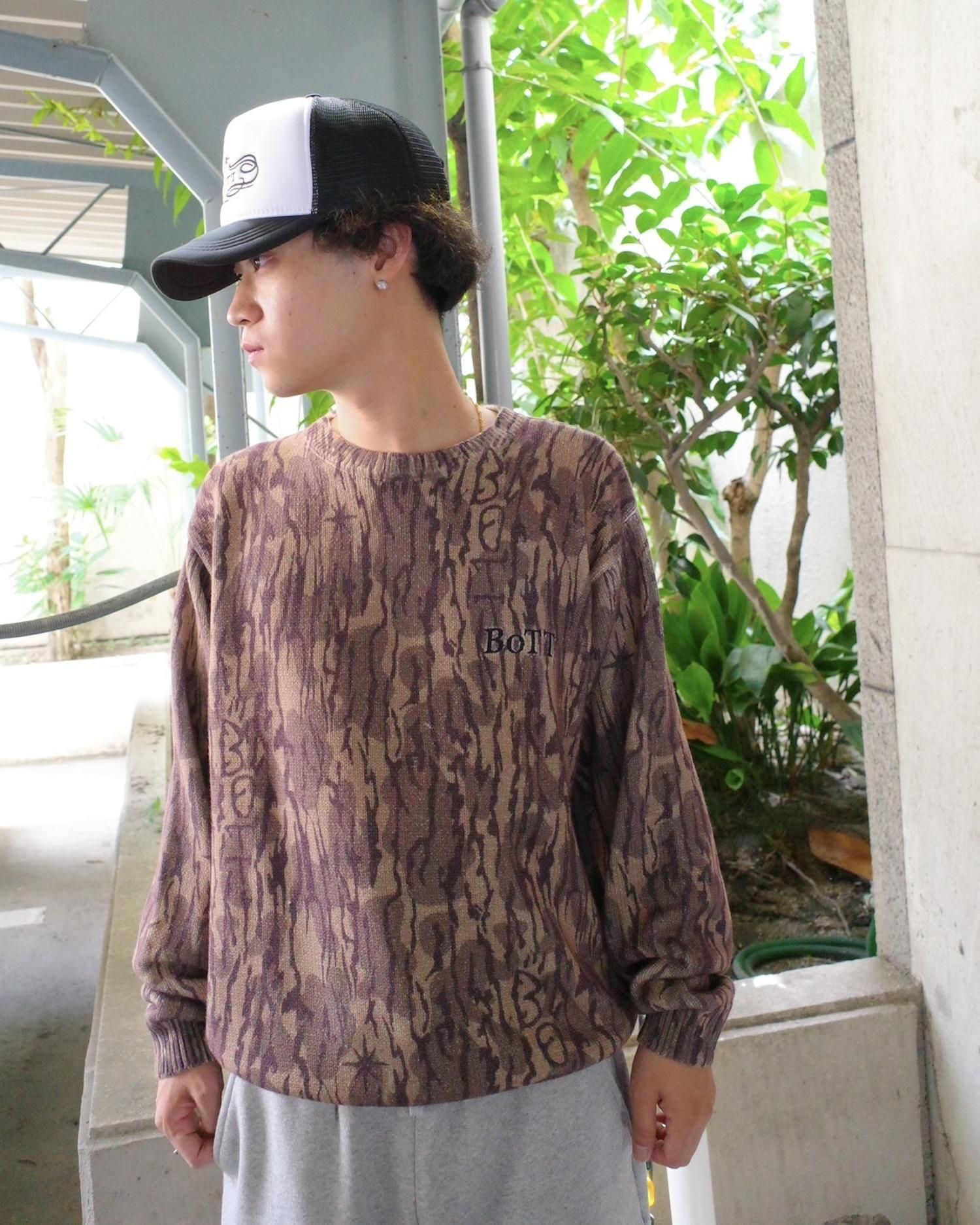 トップス BOTT CAMO PRINTED KNIT CAMO PRINTED KNIT｜BOTT｜TOPS（トップス）｜【公式通販 UNION