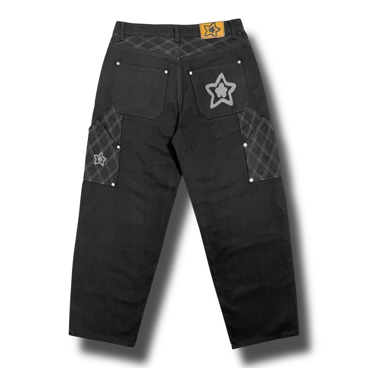 STAR TEAM<br>CROSS STITCH DOUBLE KNEE JEANS<br>