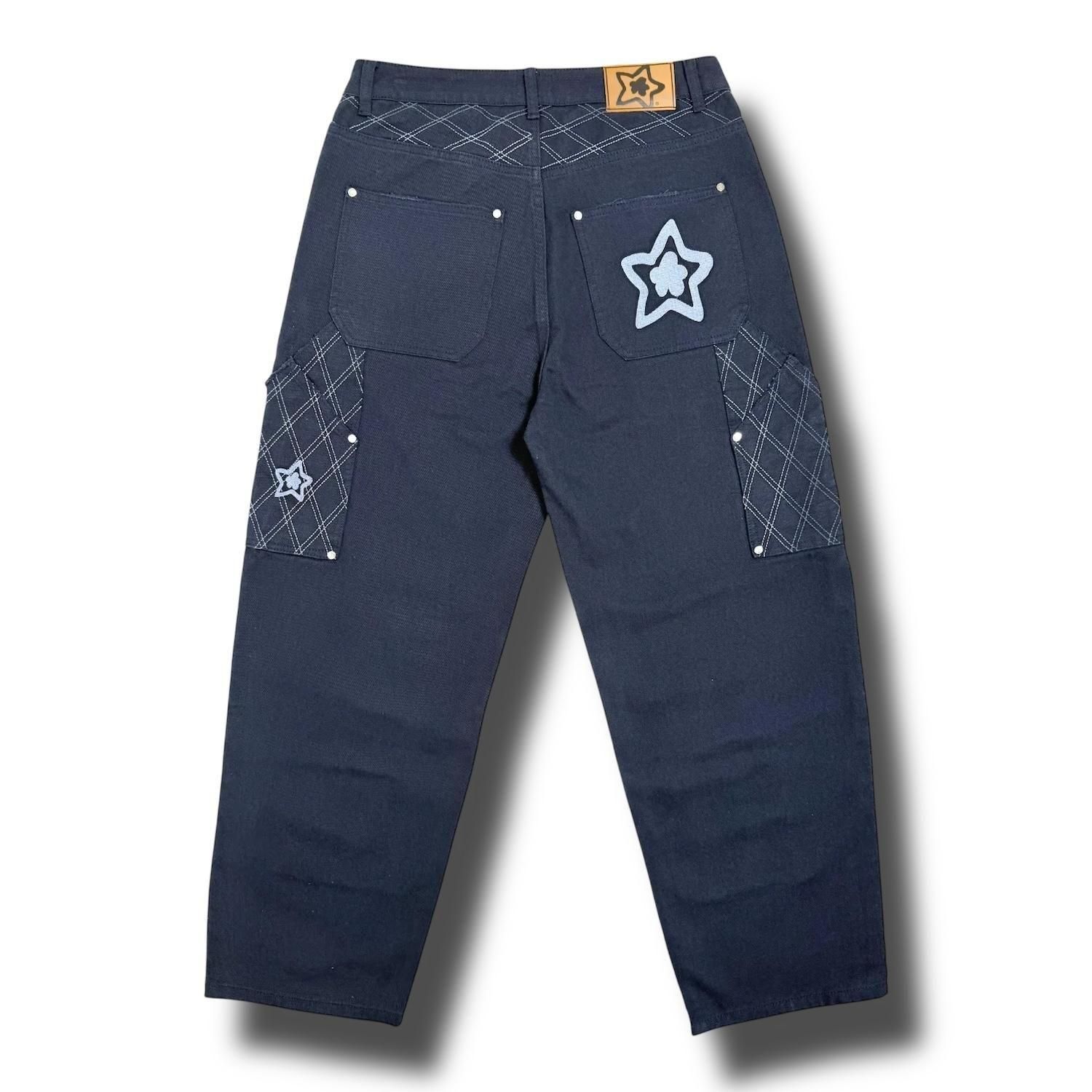 STAR TEAM<br>CROSS STITCH DOUBLE KNEE JEANS<br>