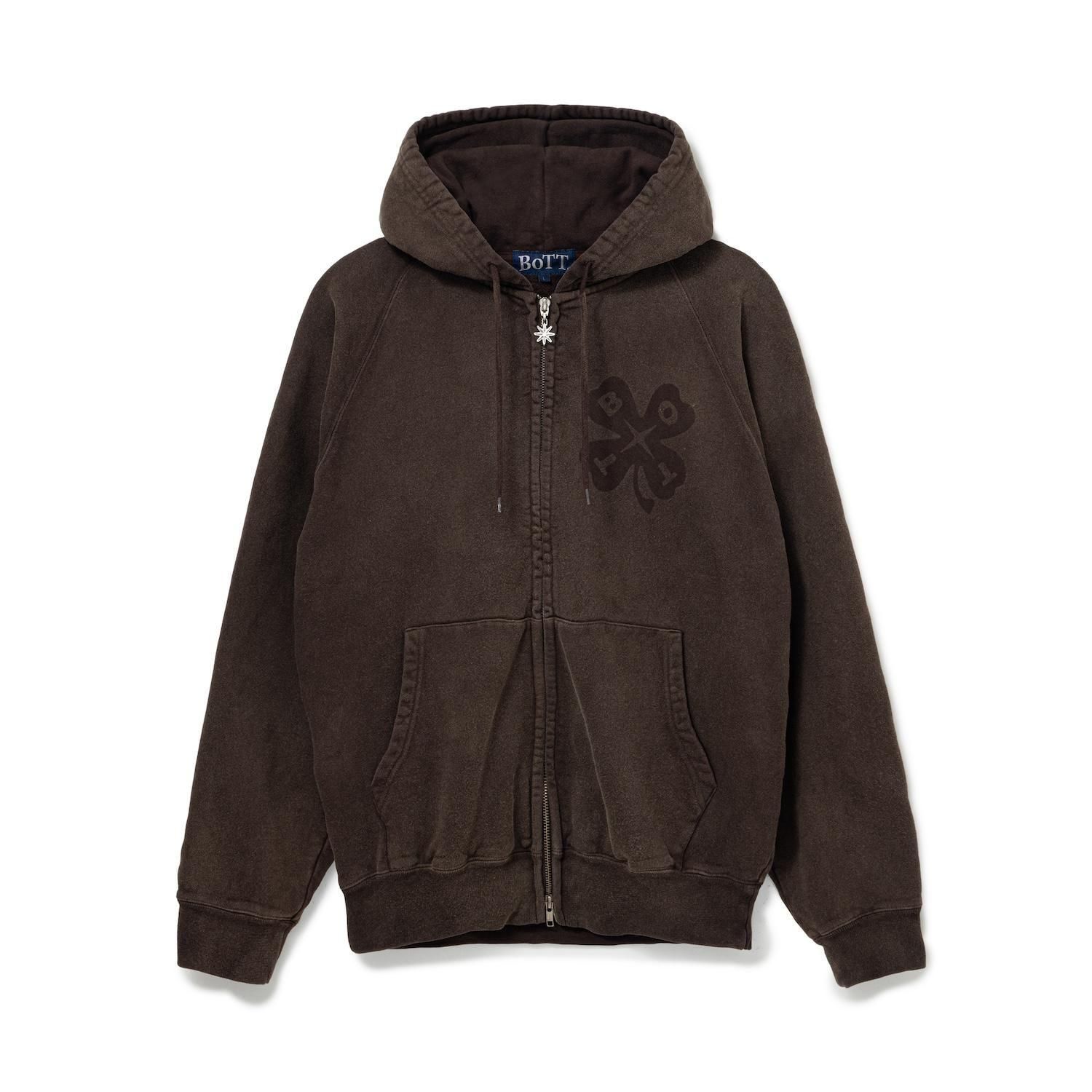 BoTT<br>Washed Lucky Logo Zip Hoodie<br>