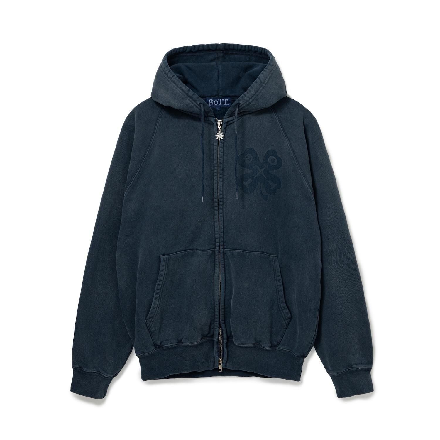 BoTT<br>Washed Lucky Logo Zip Hoodie<br>