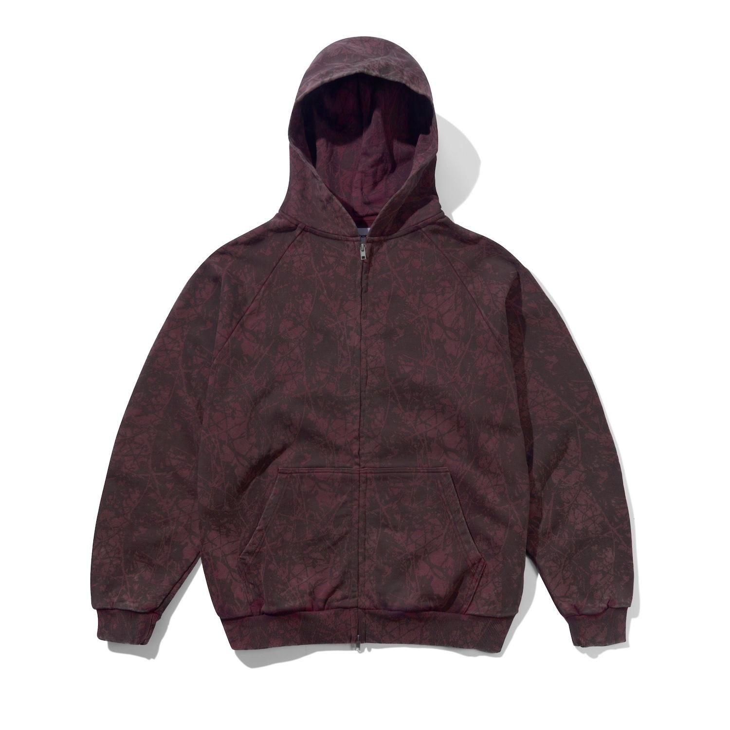 BUTTER GOODS<br>Woods Camo Zip-Thru Hood<br>