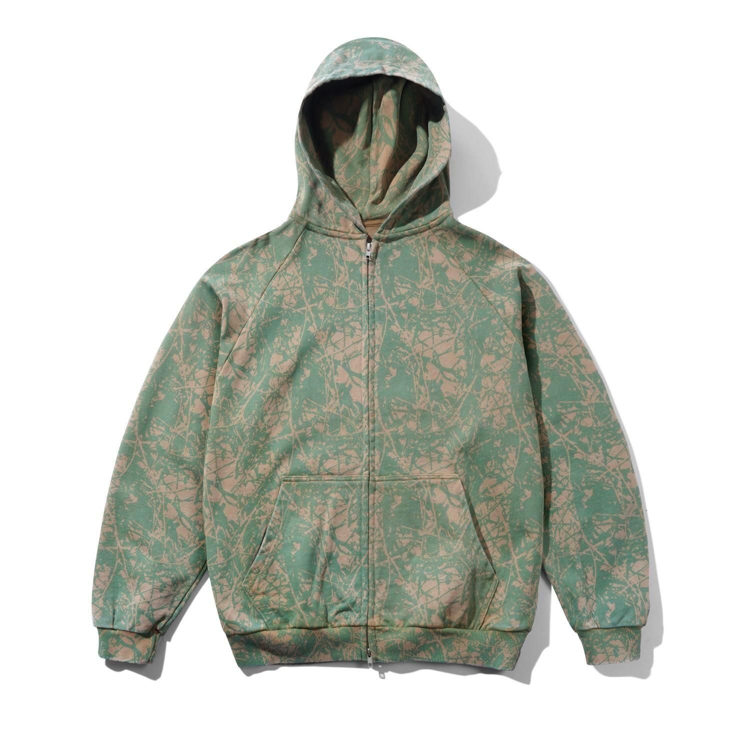 BUTTER GOODS<br>Woods Camo Zip-Thru Hood<br>