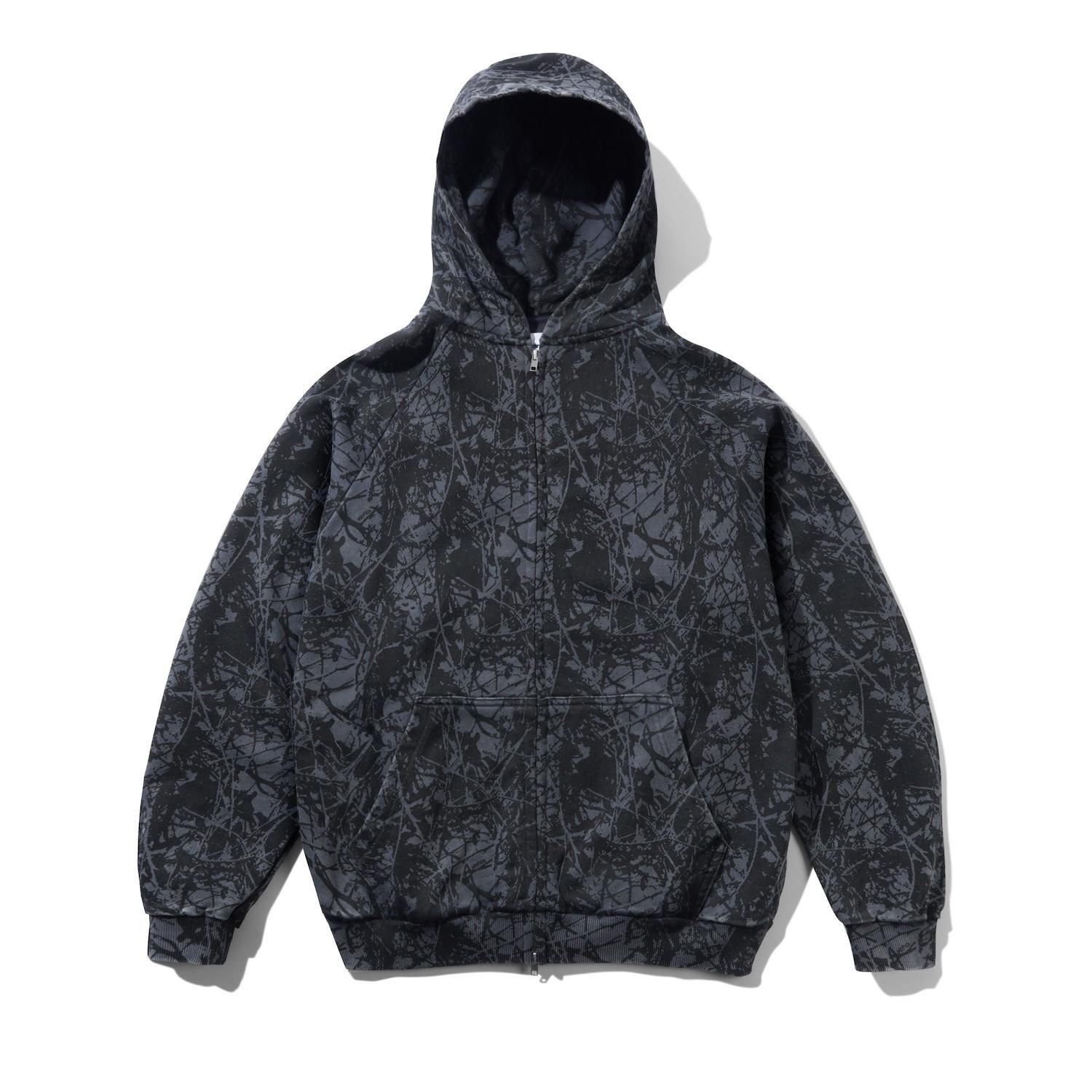 BUTTER GOODS<br>Woods Camo Zip-Thru Hood<br>