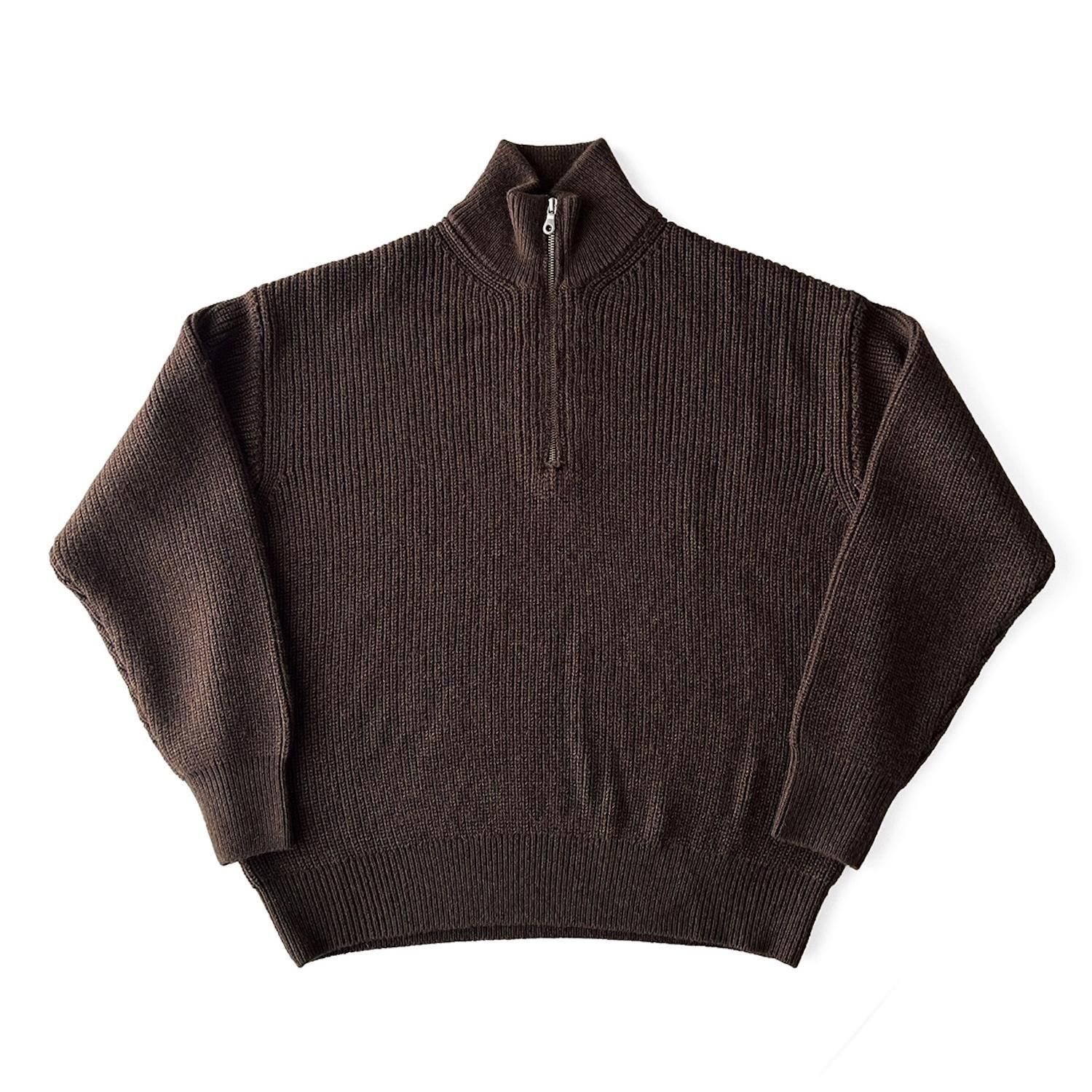 COMFORTABLE REASON<br>Harf Zip Knit<br>