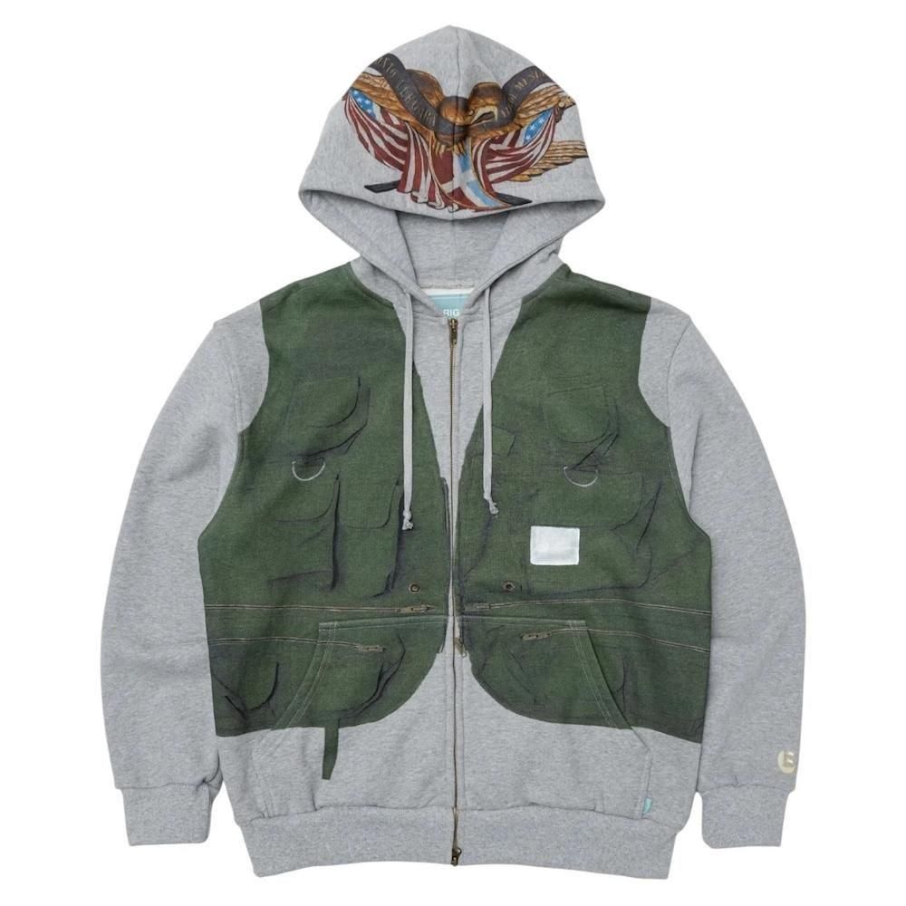 BRIGADE<br>Tromp-L'oeil Vest Zip Hoodie<br>