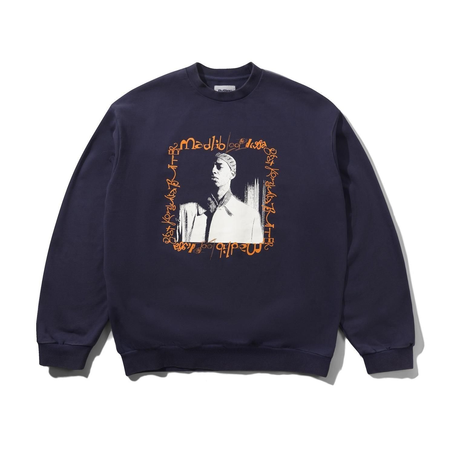 BUTTER GOODS �� MADLIB<br>Loop Digga Crewneck<br>