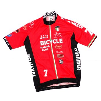 7ITA Bicycle Racing Club Jersey Red