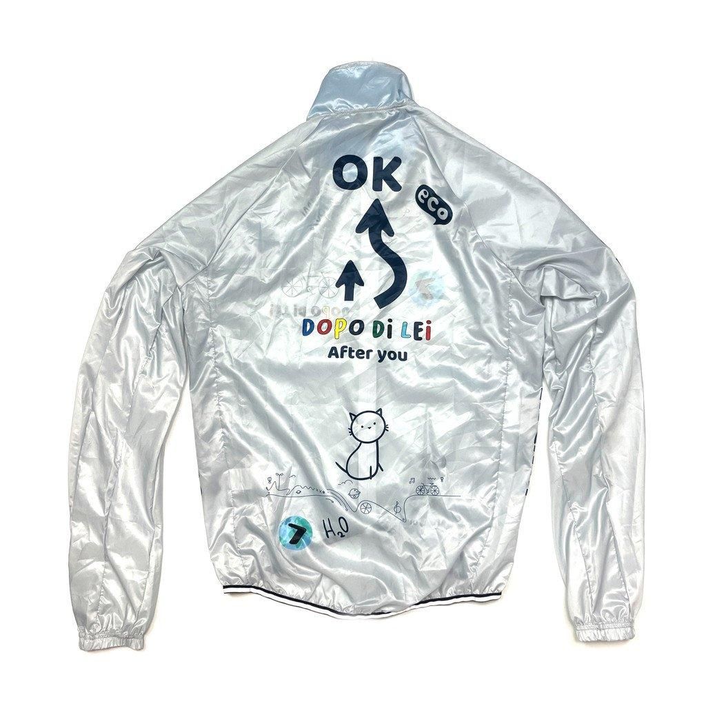 7ITA Dopo Cat Windbreaker Light Grey | 軽量な実力派ウィンドブレーカー - 7 BiCYCLE Products