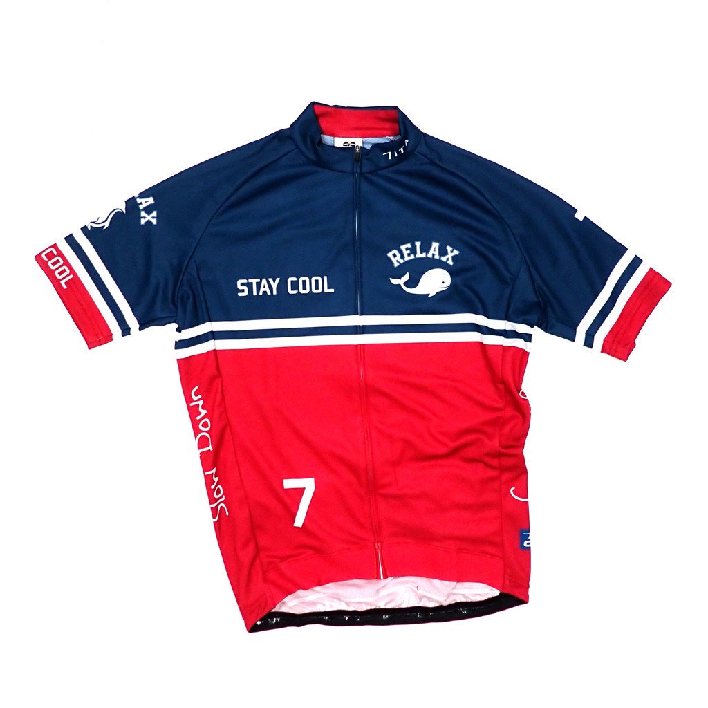 7ITA Stay Cool Whale Jersey Red/Navy