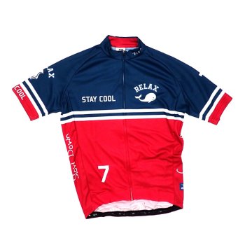 7ITA Stay Cool Whale Jersey Red/Navy