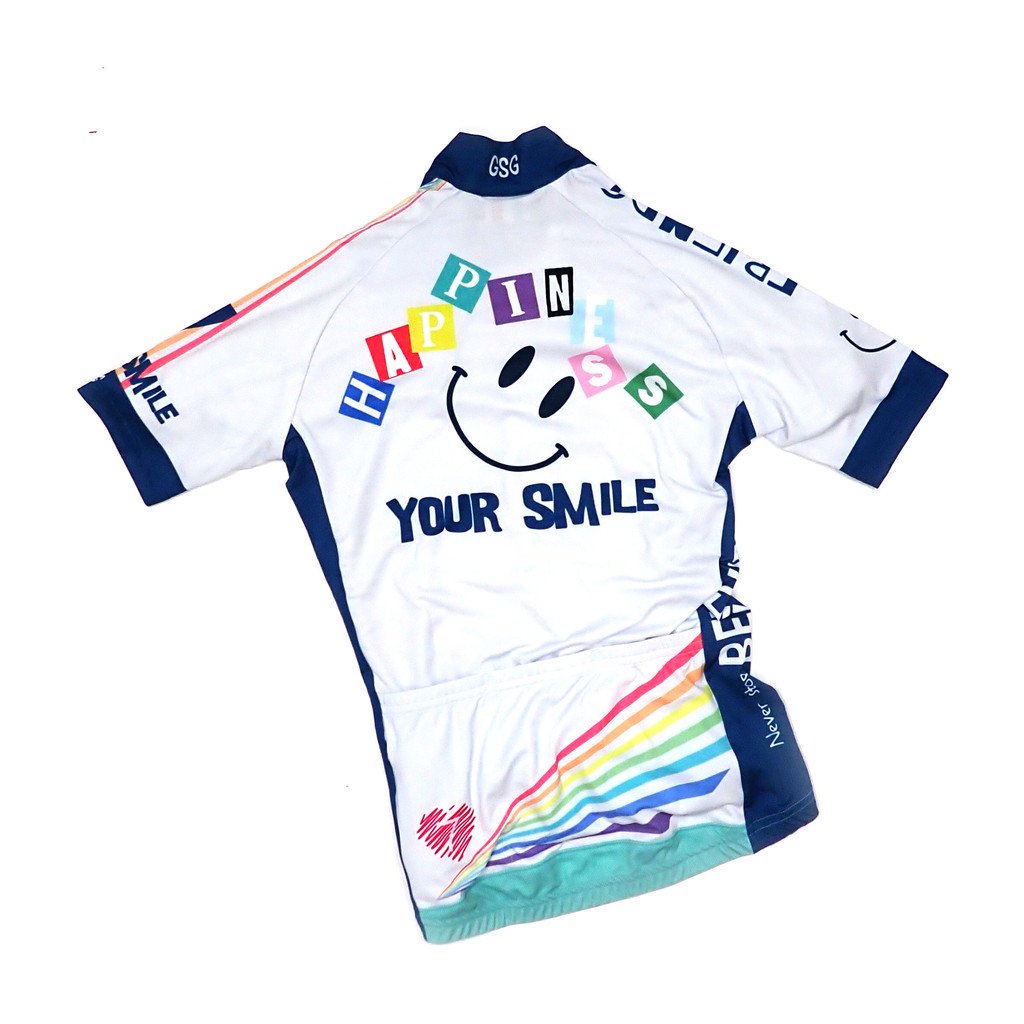 7ITA Rainbow Happiness Lady Jersey Off-White | サイクリングウェア - 7 BiCYCLE  Products