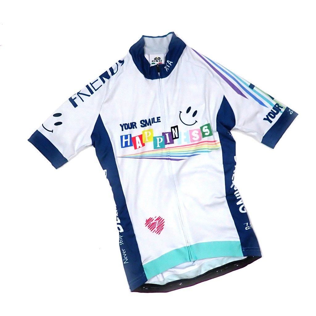 7ITA Rainbow Happiness Lady Jersey Off-White | サイクリングウェア 