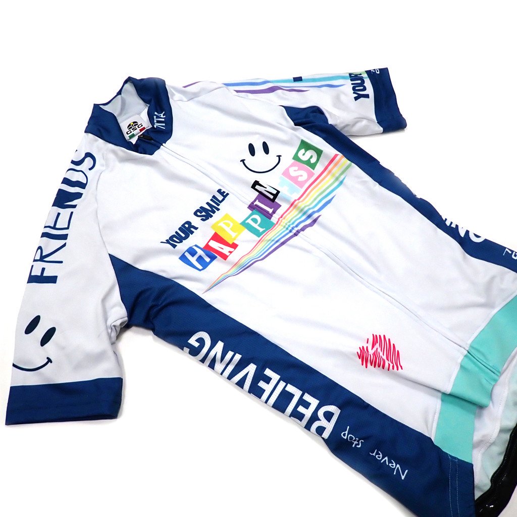 7ITA Rainbow Happiness Lady Jersey Off-White | サイクリングウェア - 7 BiCYCLE  Products