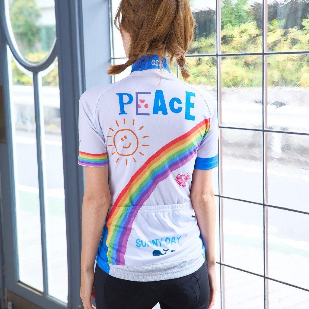 7ITA Sunny Day Lady Jersey Off-White | 平和とレインボーが