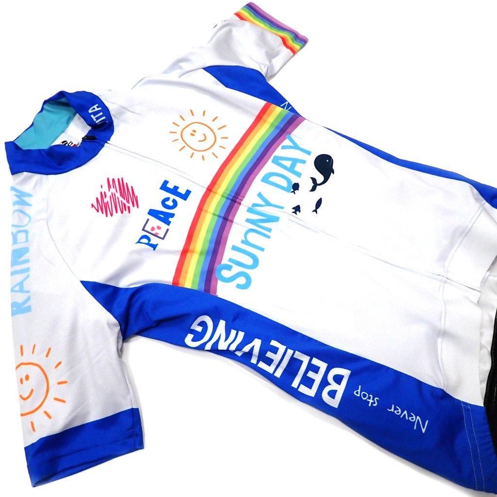 7ITA Sunny Day Lady Jersey Off-White | 平和とレインボーが