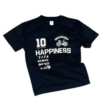 7ITA T Shirt  Happiness Bicycle 10th Black