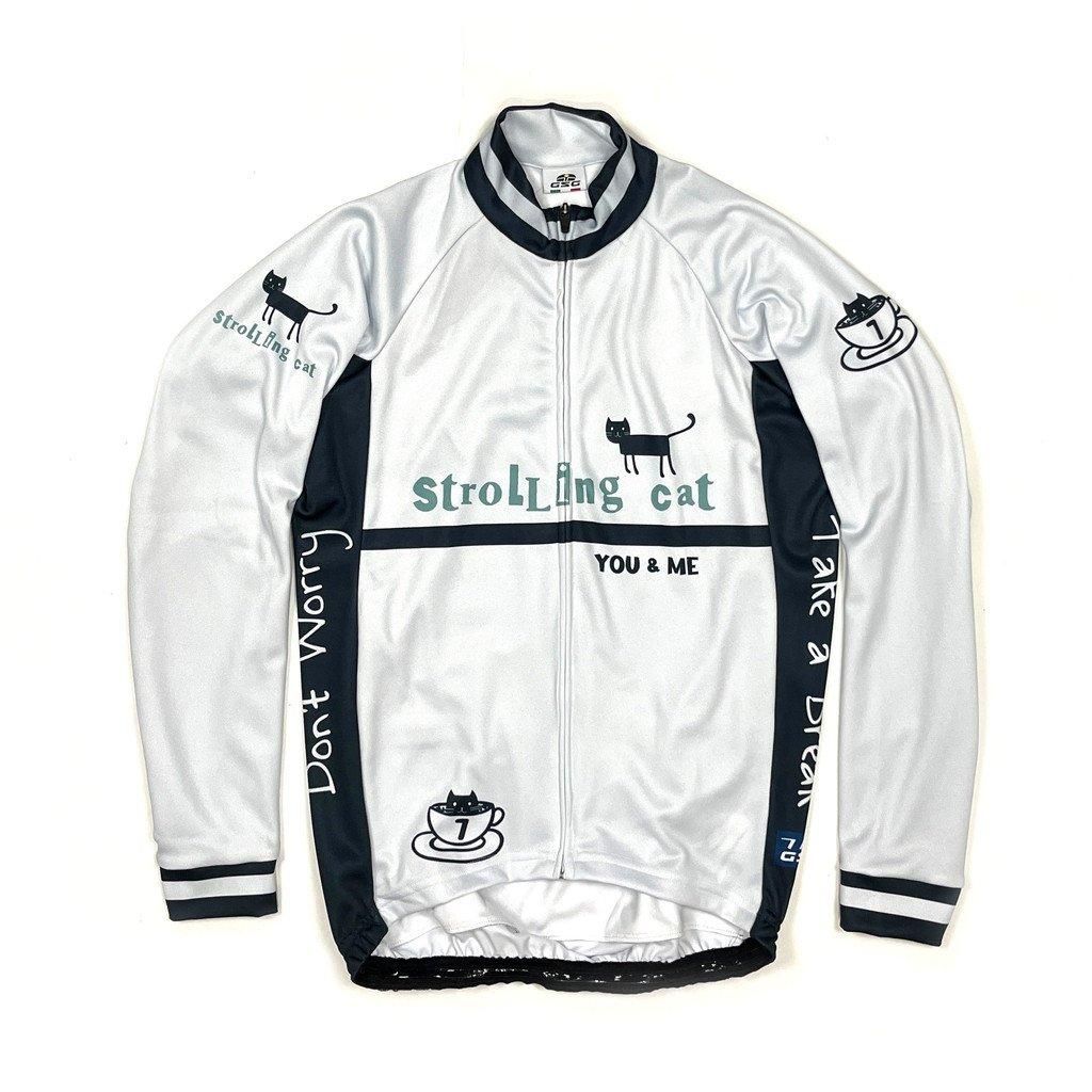 7ITA Strolling Cat Jersey | Grey - 7 BiCYCLE Products