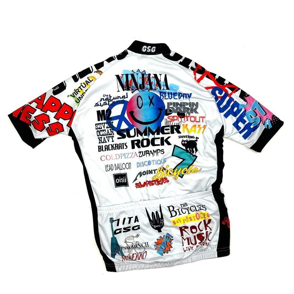 ウェア 7ITA Recycle Smile Jersey White 7ITA Fes Smile Jersey | オフホワイト - 7 BiCYCLE Products