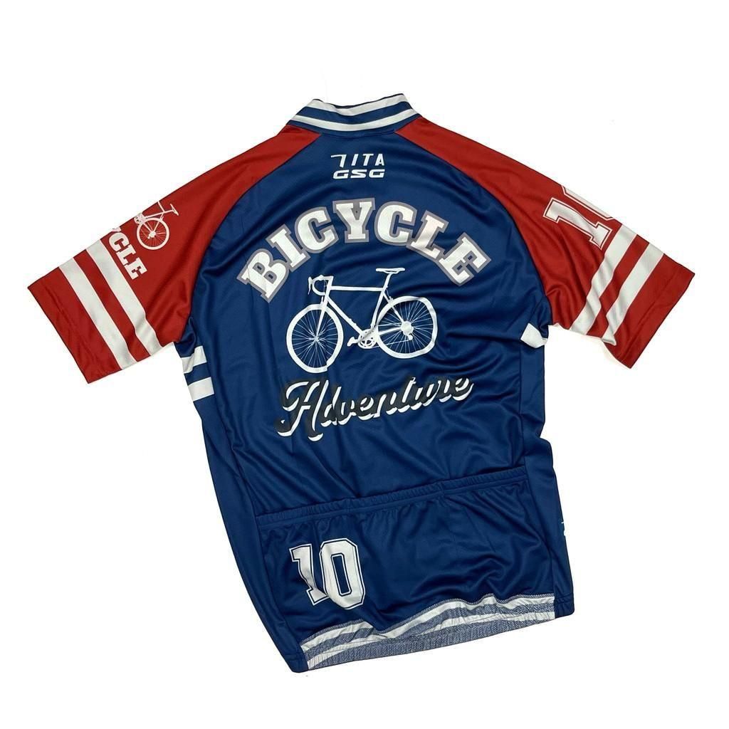 7ITAアドベンチャーバイシクルジャージ | Navy/Red - 7 BiCYCLE
