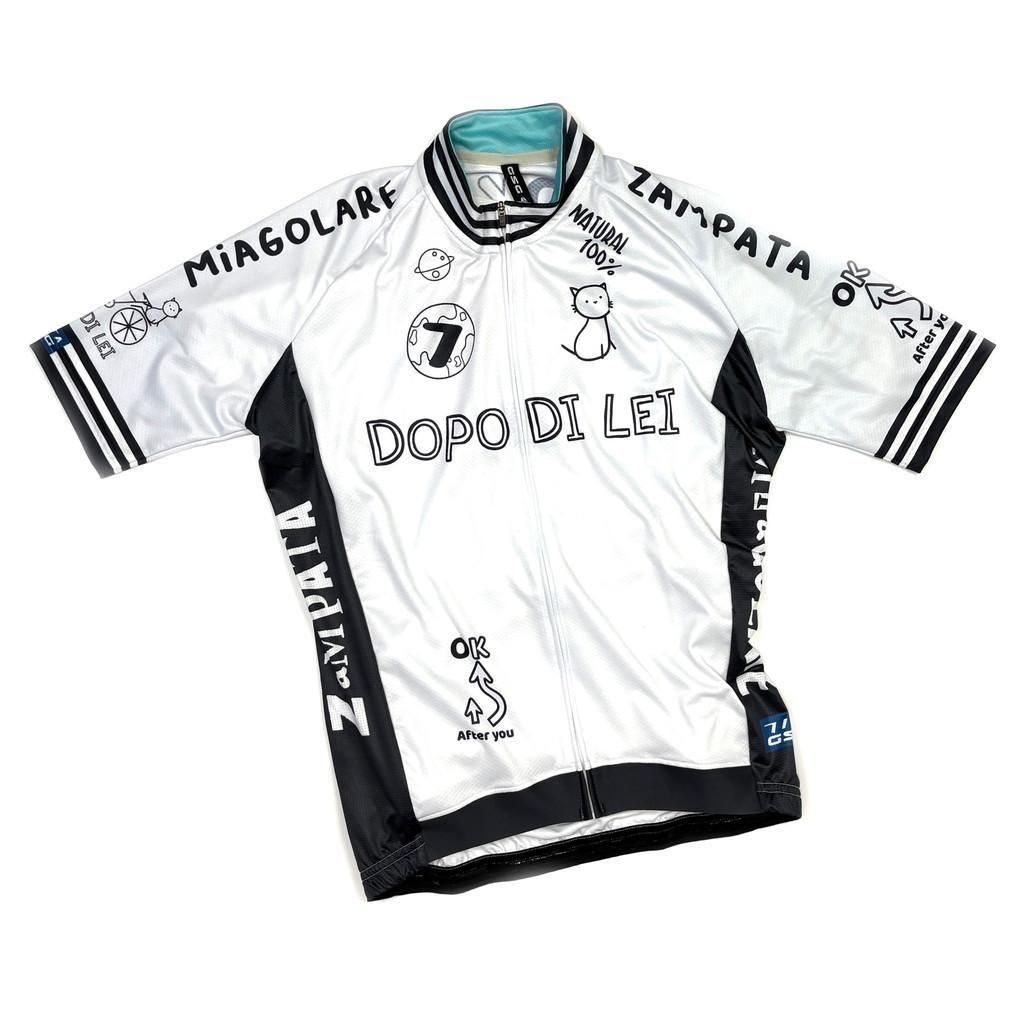 7ITA Dopo Cat Jersey | オフホワイト/ブラウン - 7 BiCYCLE