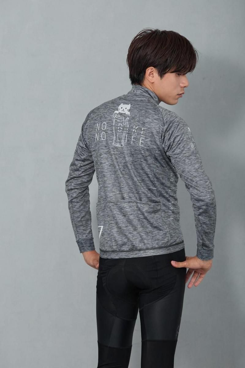 No Beer No Life LS Jersey | ヘザーグレー - 7 BiCYCLE Products