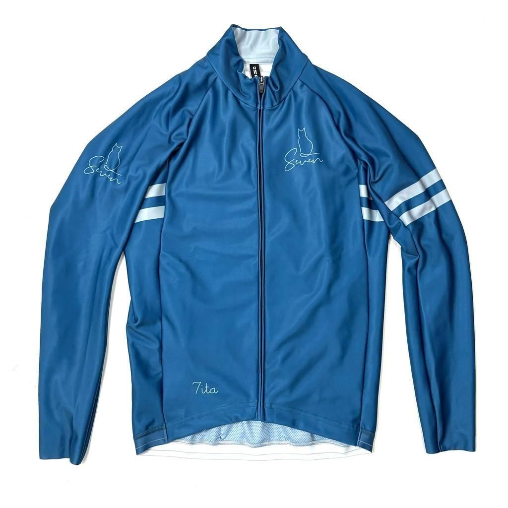 たにゃ 7ITA Relax Cat LS Jersey | ブラック - 7 BiCYCLE Products