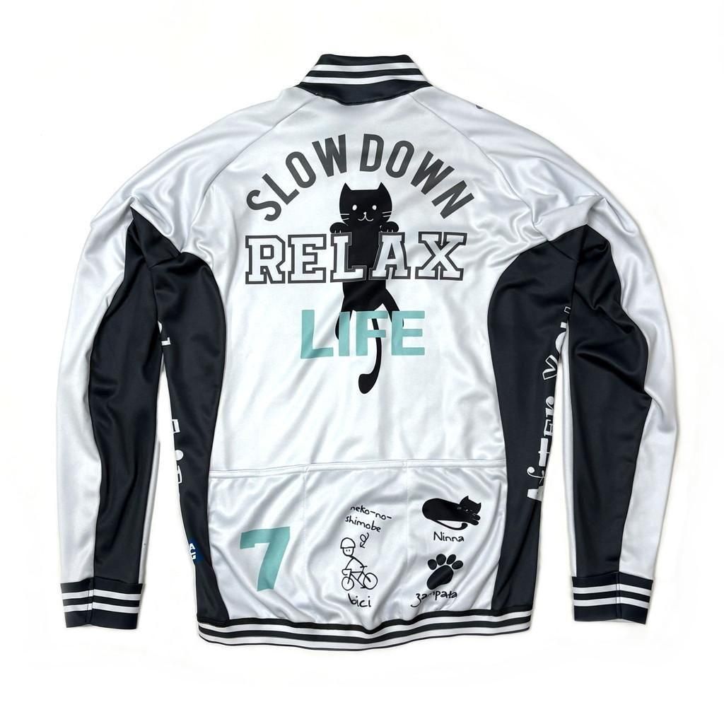 7ITA Relax Cat LS Jersey | オフホワイト - 7 BiCYCLE Products