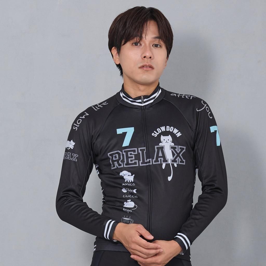 7ITA Relax Cat LS Jersey Black<img class='new_mark_img2' src='https://img.shop-pro.jp/img/new/icons61.gif' style='border:none;display:inline;margin:0px;padding:0px;width:auto;' />