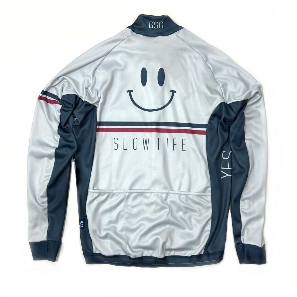 【専用出品】　mountain life様 7ITA Slow Life Smile LS Jersey | ライトグレー - 7 BiCYCLE