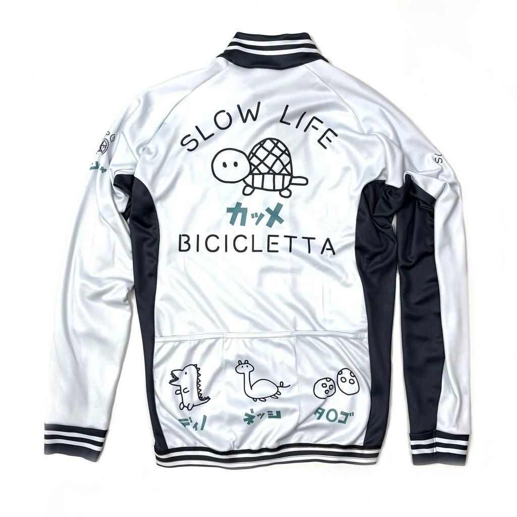 7ITA Italiano Kame LS Jersey | オフホワイト - 7 BiCYCLE Products