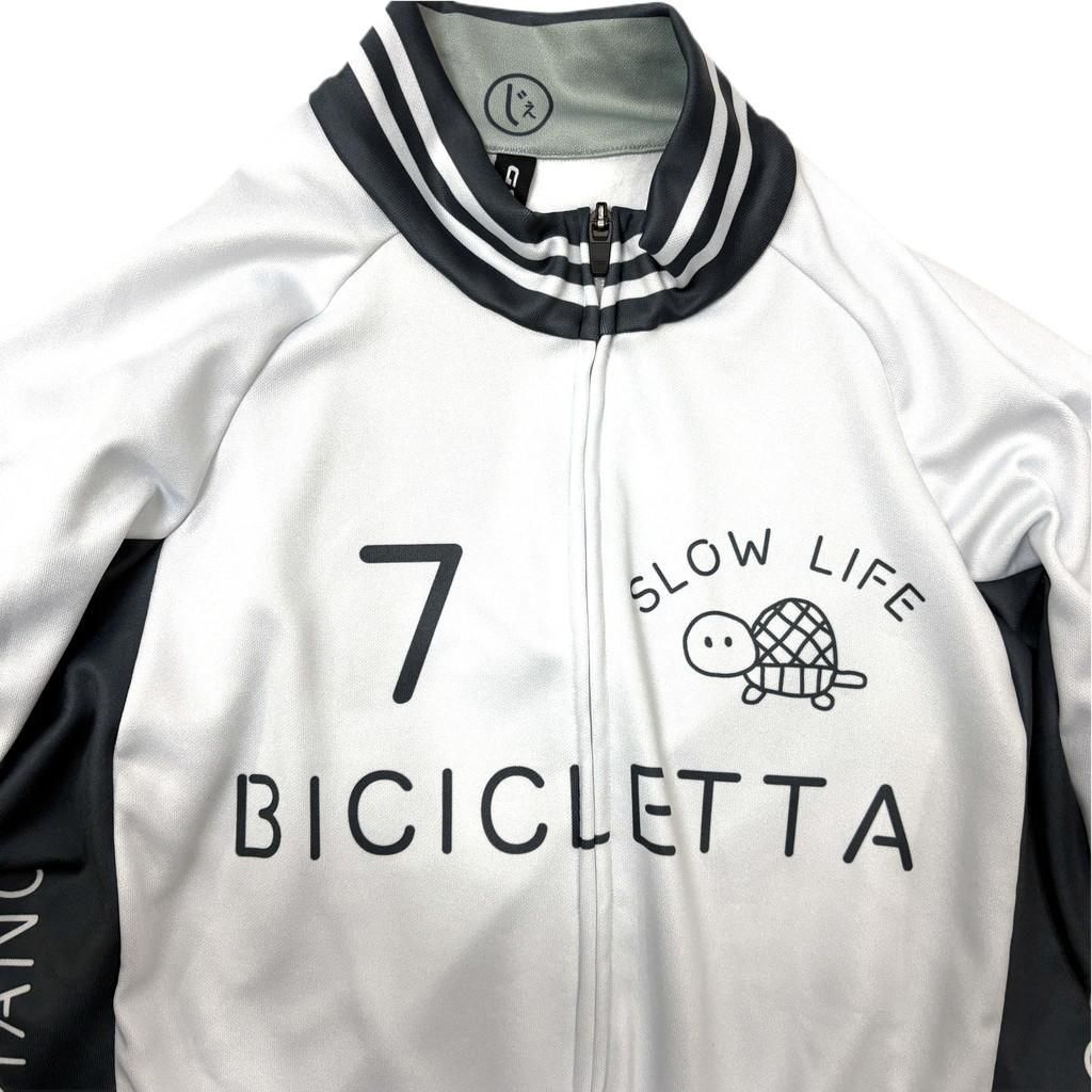 7ITA Italiano Kame LS Jersey | オフホワイト - 7 BiCYCLE Products