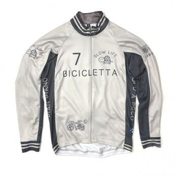 イタリアのアウェイジャージ セブンイタリア Friends Lady LS Jersey ライトグレー