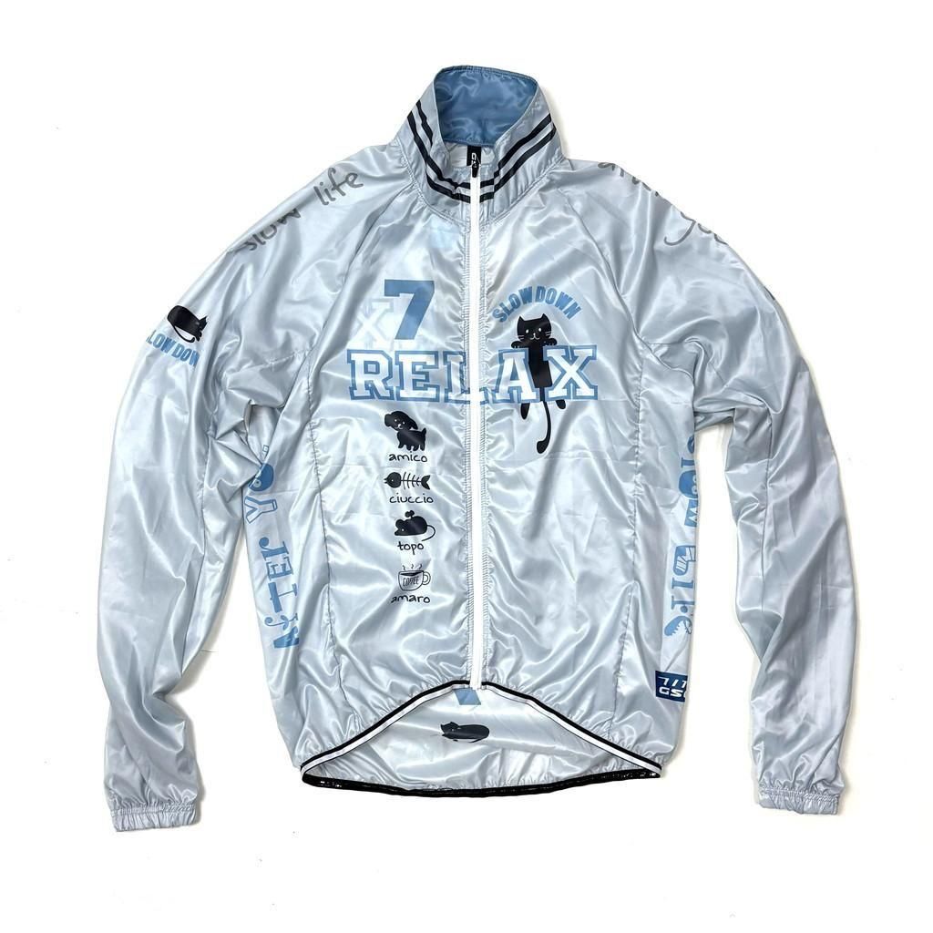 7ITA Relax Cat Windbreaker | ブラック - 7 BiCYCLE Products