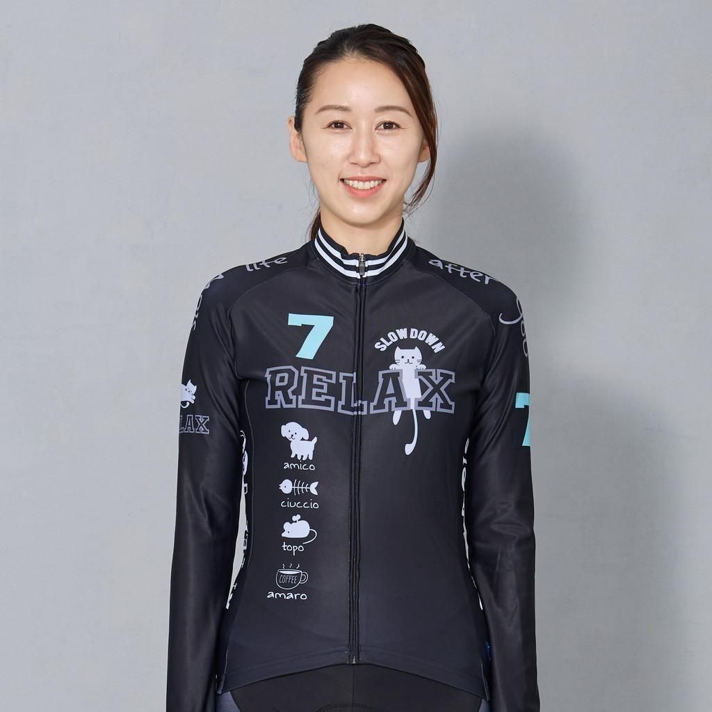 7ITA Relax Cat Lady LS Jersey Black<img class='new_mark_img2' src='https://img.shop-pro.jp/img/new/icons61.gif' style='border:none;display:inline;margin:0px;padding:0px;width:auto;' />
