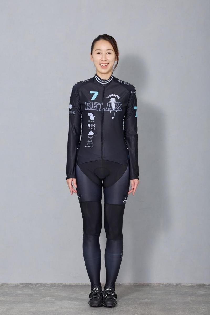 7ITA Relax Cat Lady LS Jersey | サイクルジャージ - 7 BiCYCLE Products