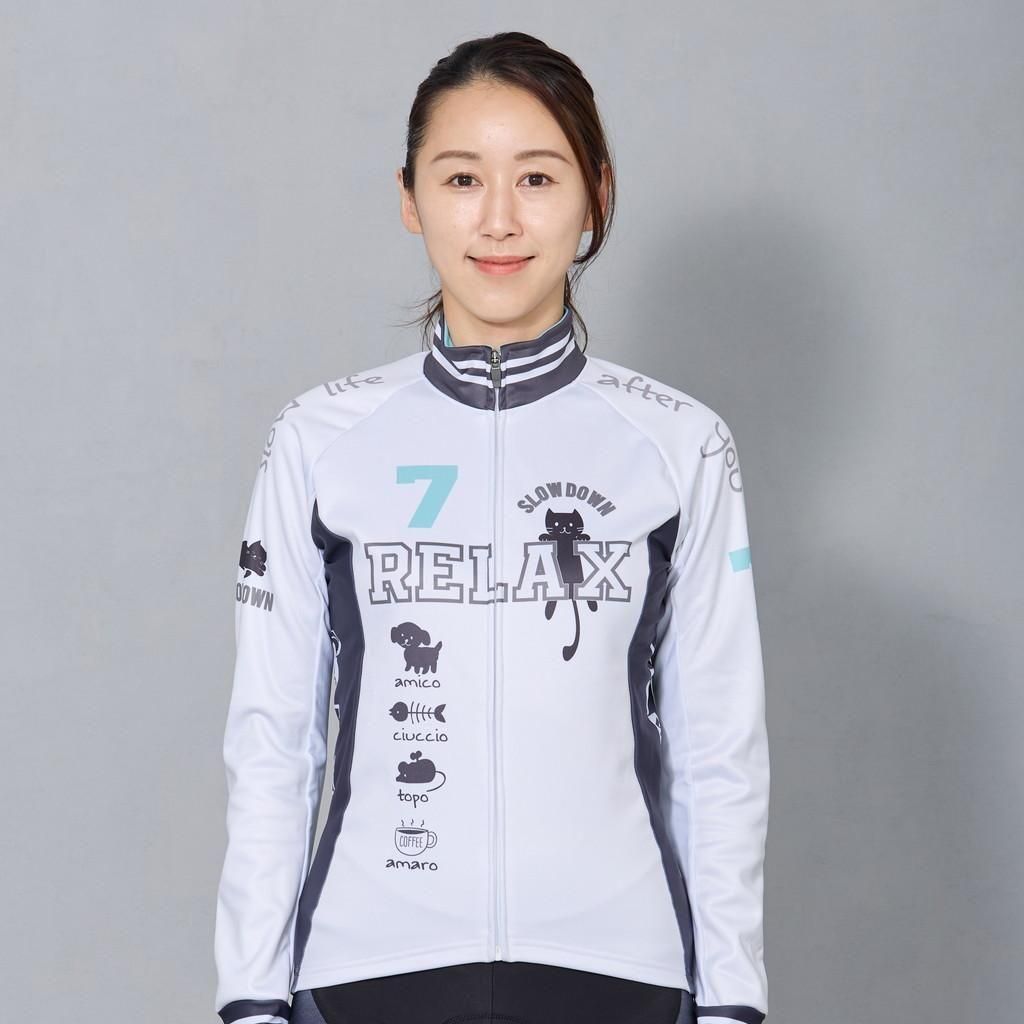 7ITA Relax Cat Lady Jacket Off White<img class='new_mark_img2' src='https://img.shop-pro.jp/img/new/icons61.gif' style='border:none;display:inline;margin:0px;padding:0px;width:auto;' />