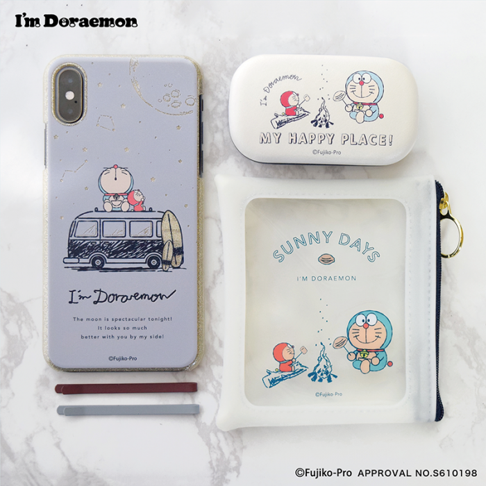 I M Doraemon スマホケース フラワーリング