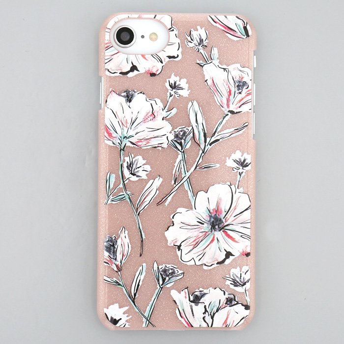 可愛いスマホケース 白のお花 ピンク Iphone8 Iphone7 Iphone6s Se 第2世代 ケース Flowering公式通販サイト