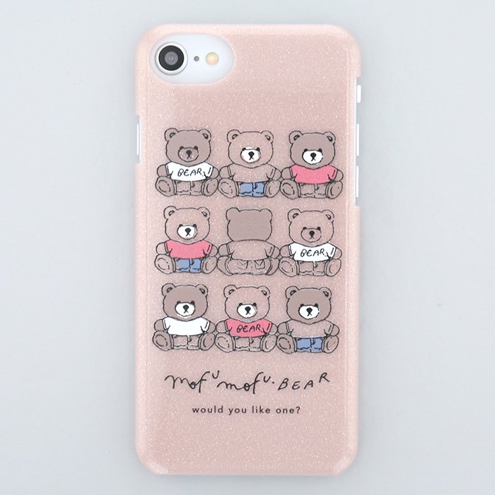 可愛いスマホケース もふもふのくま ピンク Iphone8 Iphone7 Iphone6s Se 第2世代 ケース Flowering公式通販サイト