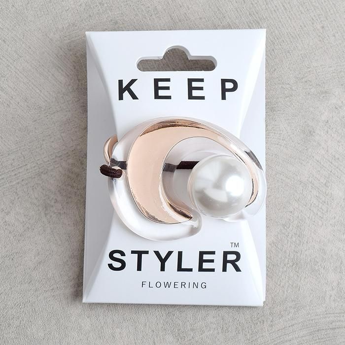 アセチメタル｜サイズレステールクラッチ｜フラワーリング